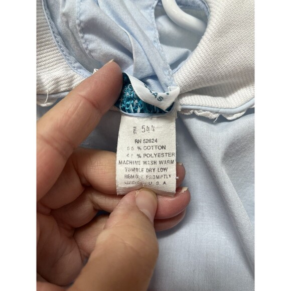 Funtasia! Too Dress Light Blue White Girl's Sz 4T Rounded Collar Lightweight - Picture 7 of 8